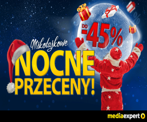 Mikołajkowe nocne przeceny do 45% w Media Expert Promocje i wyprzedaże
