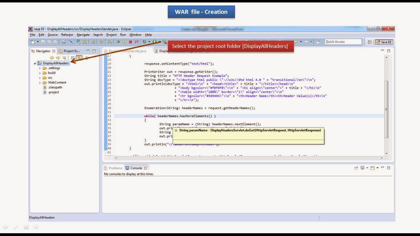 JAVA EE Eclipse WAR file creation