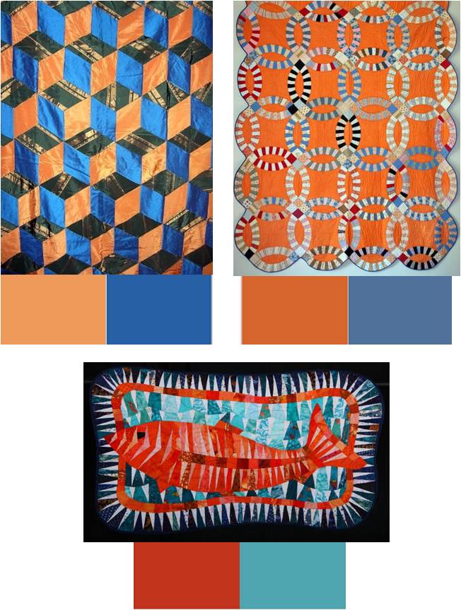 Quilt Inspiration The Color Series complementary colors, cool tools