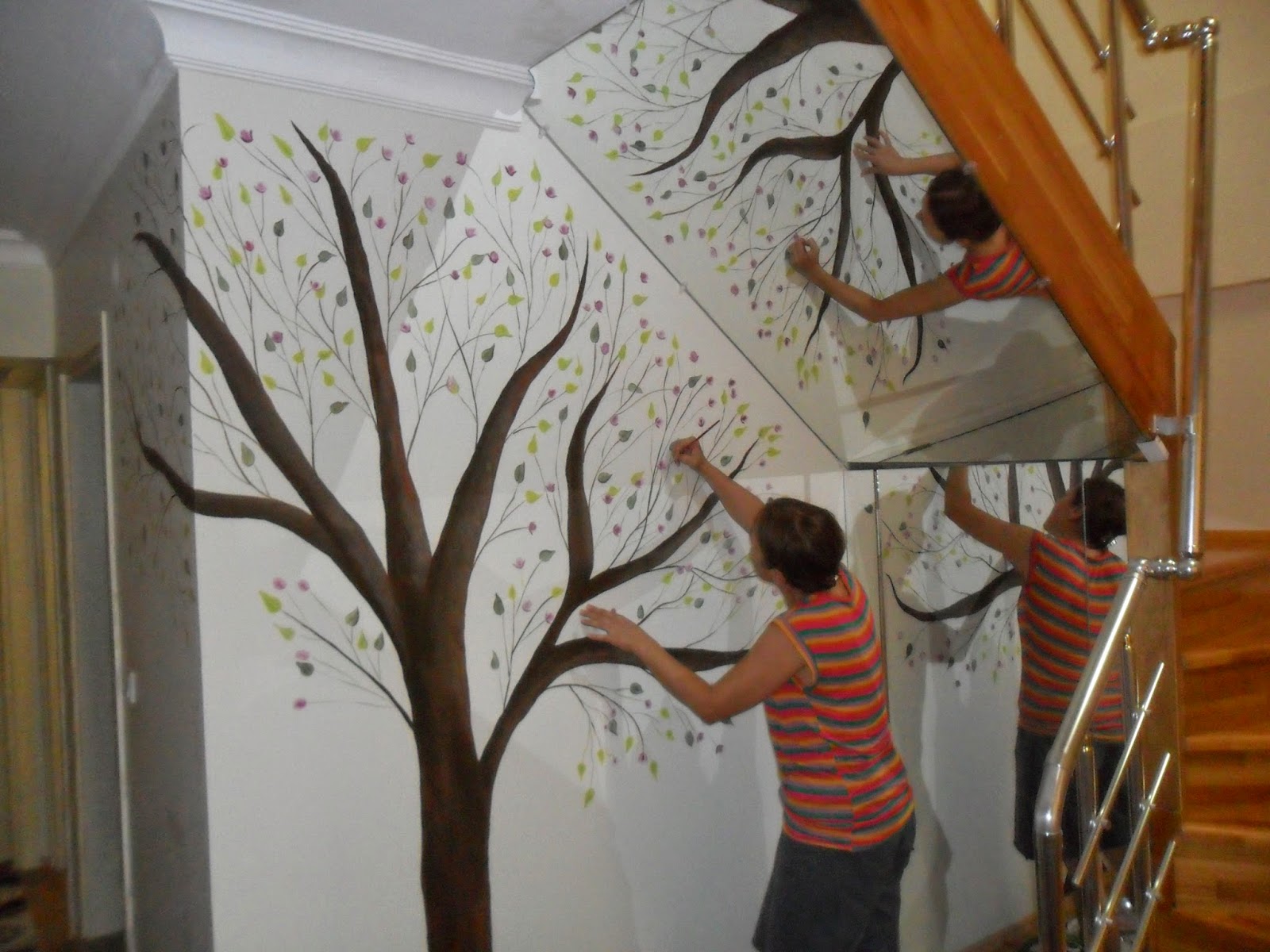 Eskici DUVARA AĞAÇ ÇİZDİMMMM&hellip;.