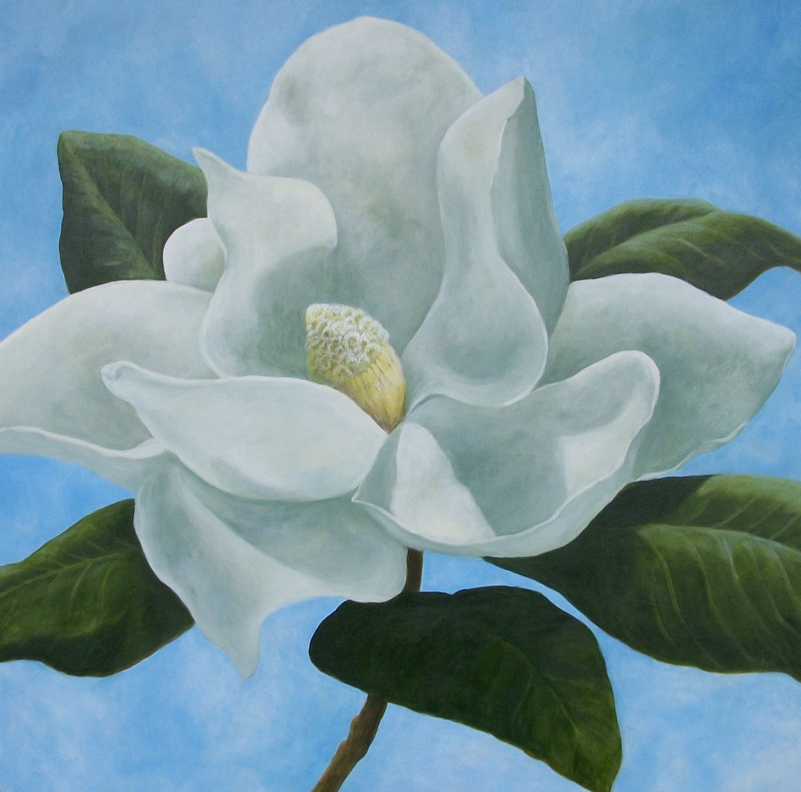 Elizabeth Elgin Fine Art Magnolia Large Painting
