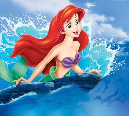 Ariel senang ke permukaan laut