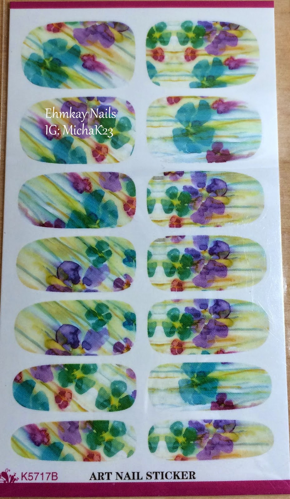 ehmkay nails Born Pretty Full Nail Water Decals Instant Nail Art!