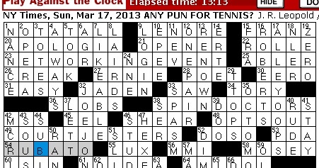 sun crossword