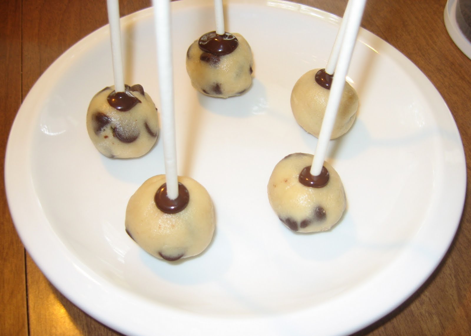 Chocolate Chip Cookie Dough Truffles (or Pops!) The Kitchen is My
