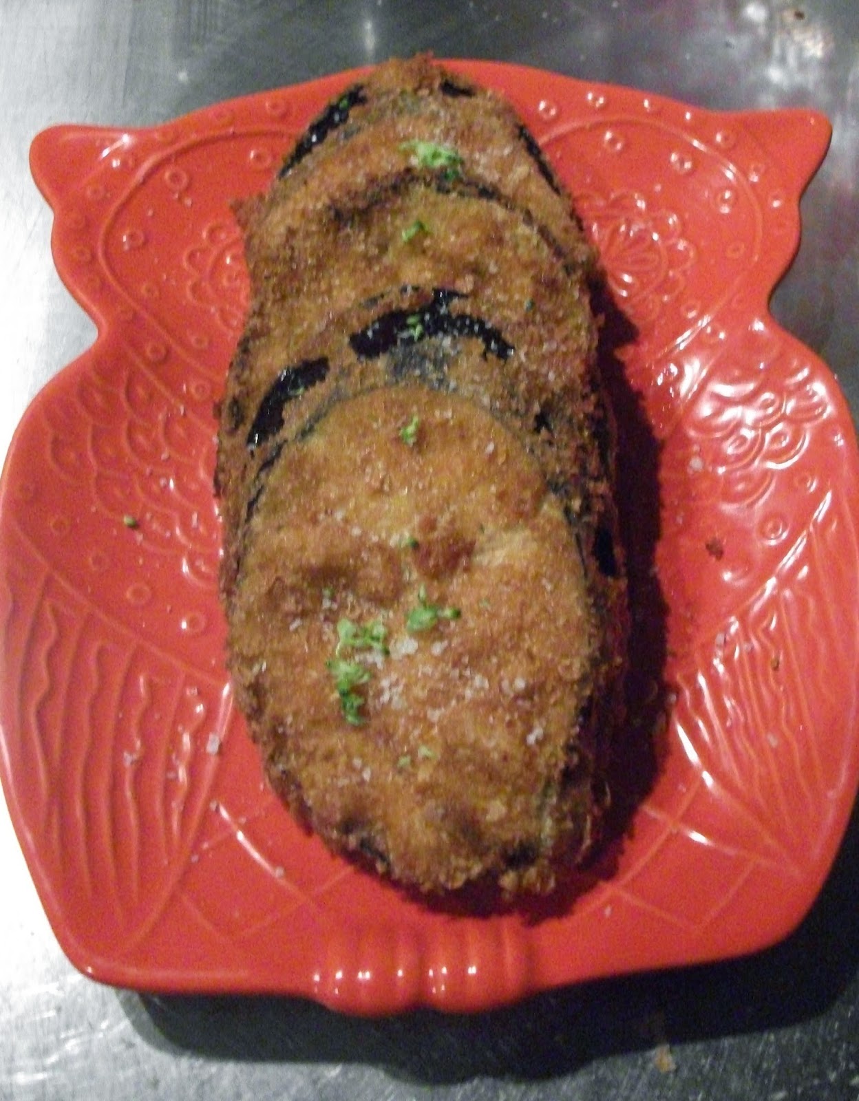 crispy fried aubergine