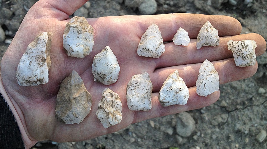 Rock Piles Broken quartz rules everything around me