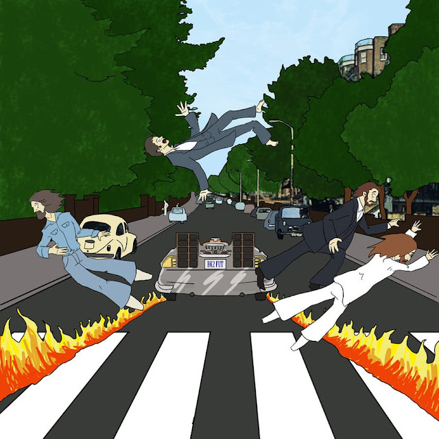 Abbey Road 42 anos Beatles and DeLorean