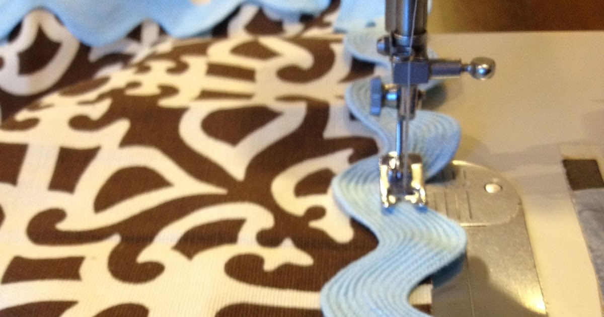 The Purple Martin Rick Rack and Minky Baby Blanket