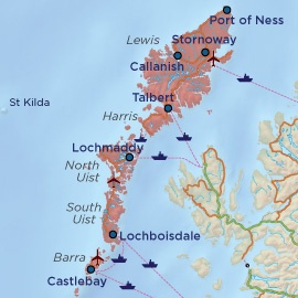 Map - Outer Hebrides