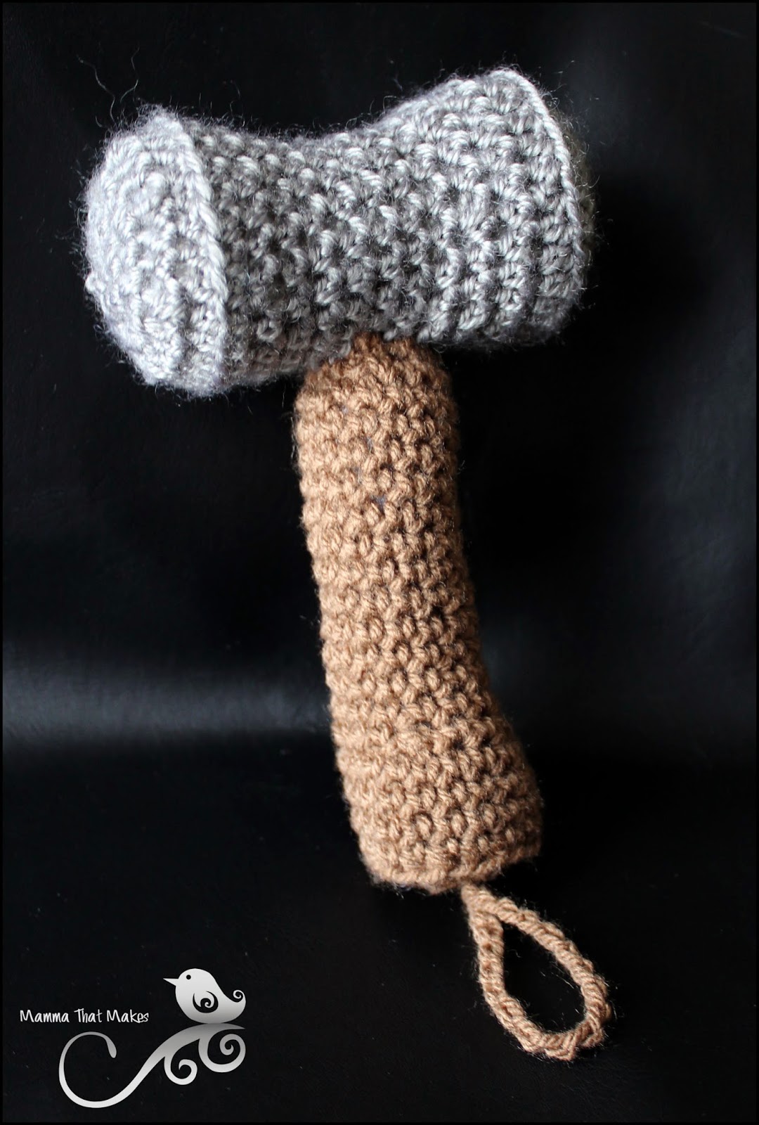 Mamma That Makes Crochet Hammer Toy
