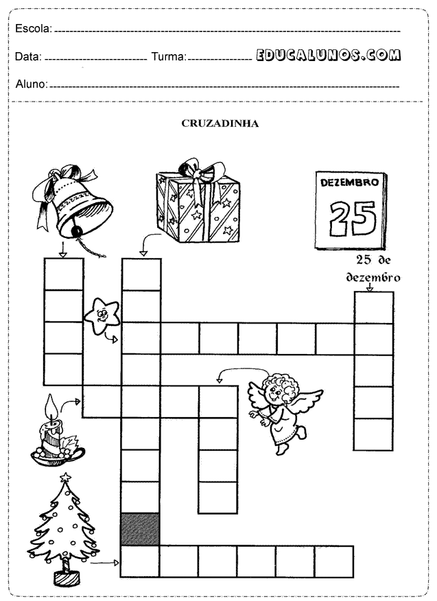 Cruzadinha sobre o natal
