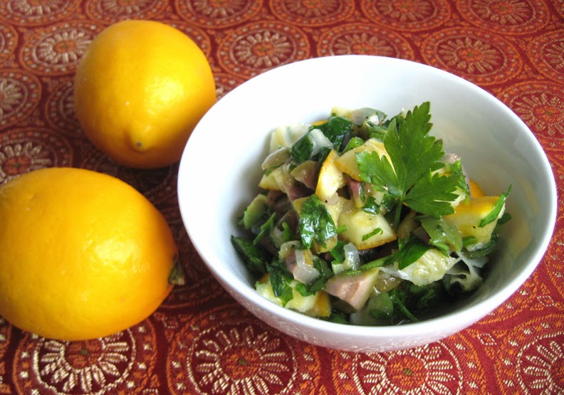 minxeats recipes, recaps, and restaurant reviews Meyer Lemon Salsa