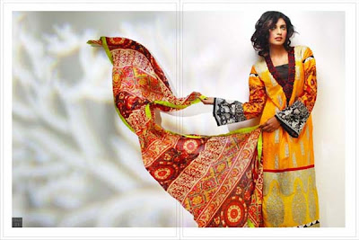 Spring/Summer Lawn Dresses Collection 2013 By Sadia Designers