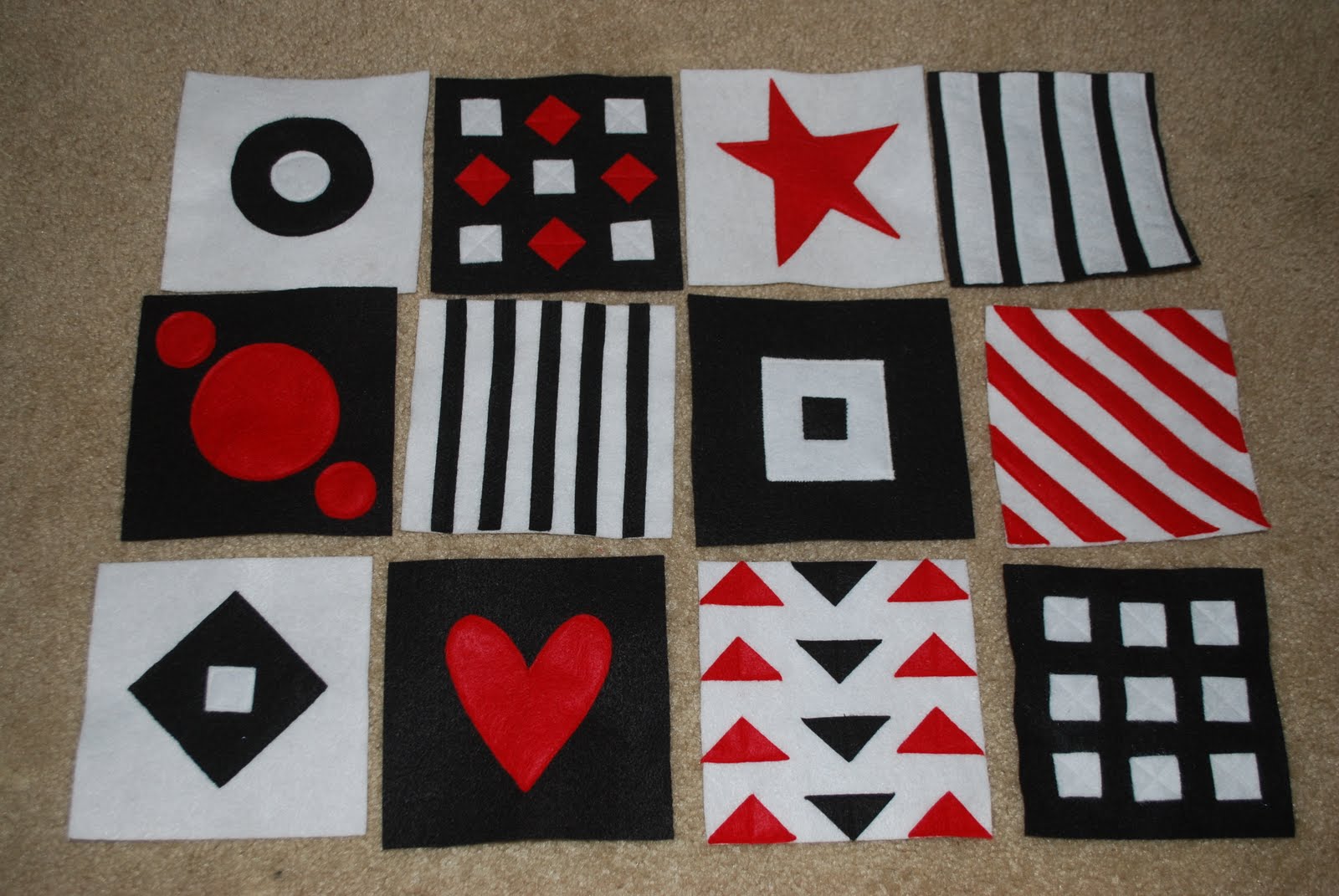 In the Making... Felt Squares for Baby