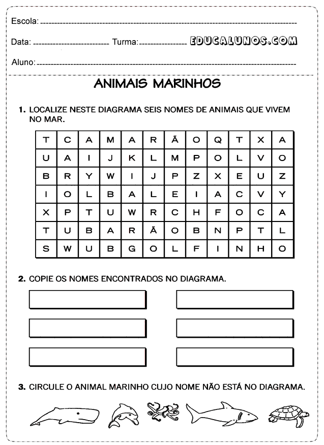 Animais marinhos