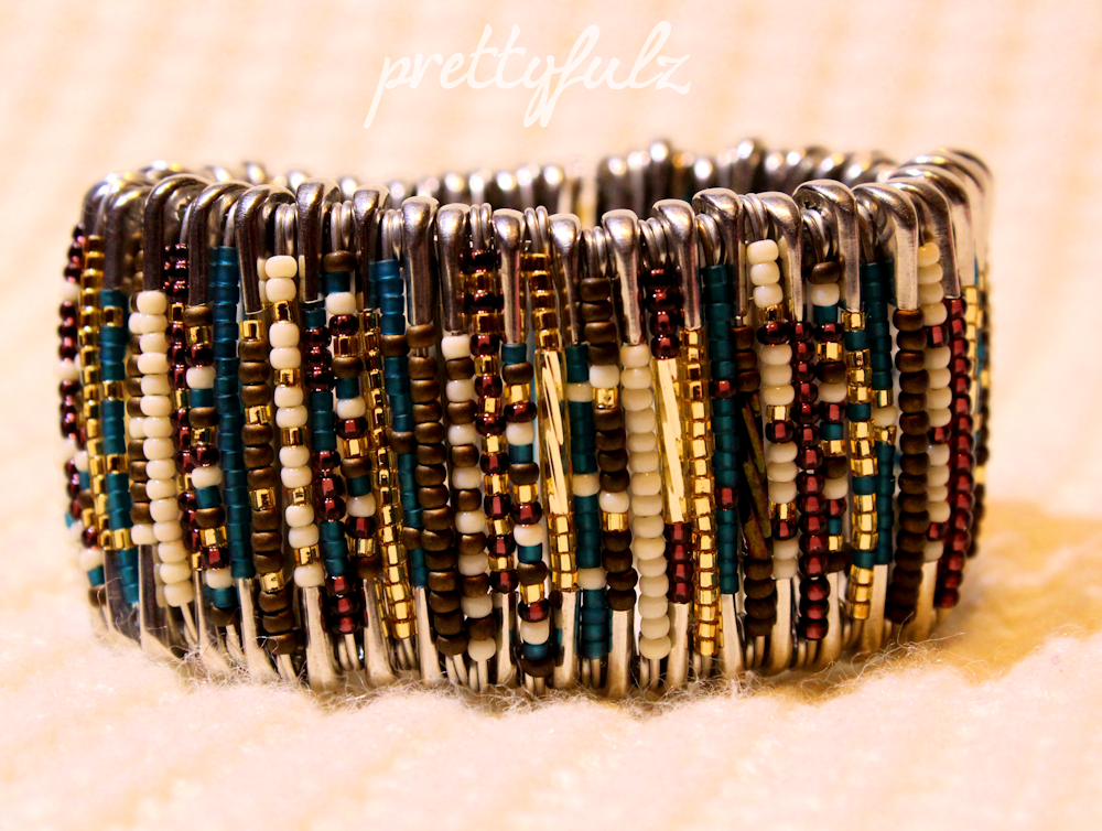 Prettyfulz Diy Edgy Safety Pin Bracelet Tutorial