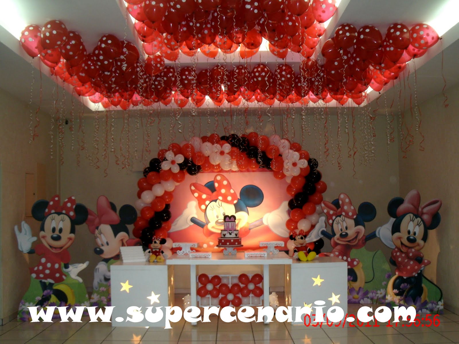 SUPER CENÁRIO Decoração Clean Minnie Vermelha SUPER CENÁRIO Decoração Clean Minnie Vermelha