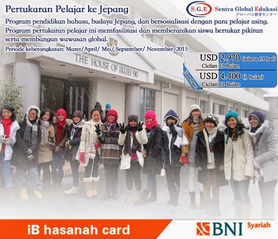 Mudahnya pertukaran pelajar ke jepang dengan hasanah card