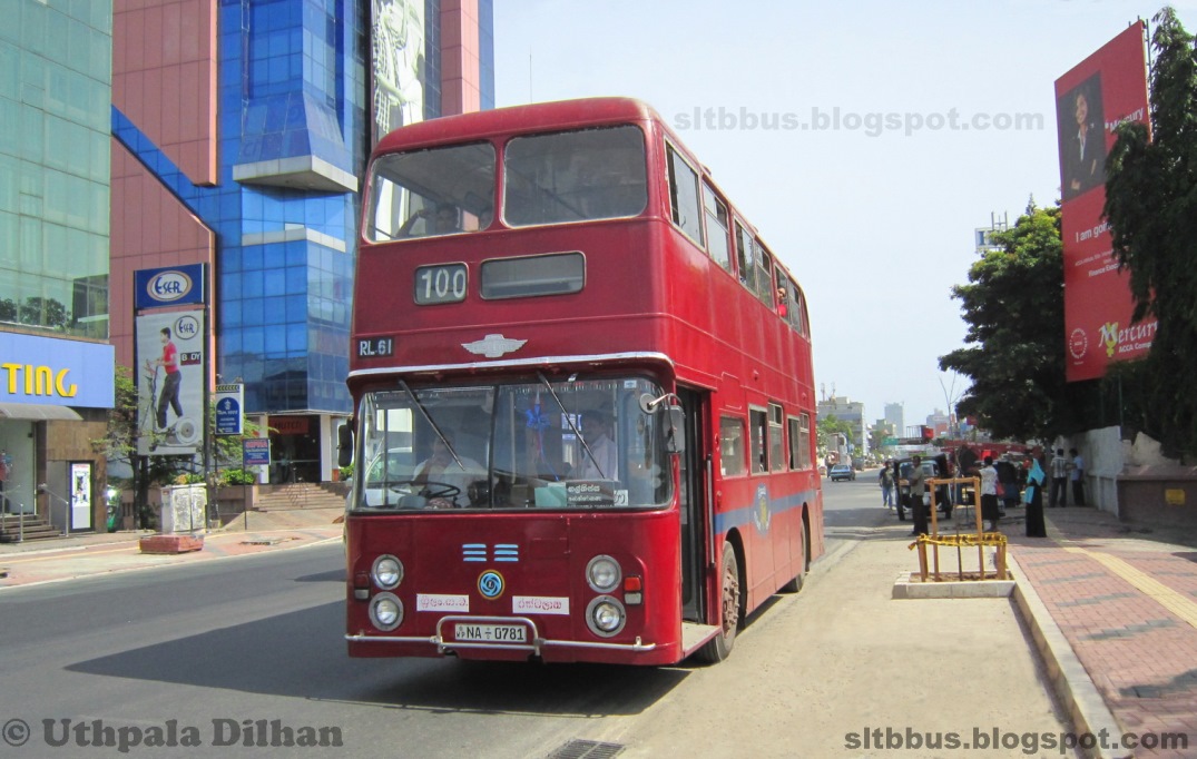 SLTB buses ශ්‍රී ලංගම බස් ECW bodied Leyland Fleetline double decker