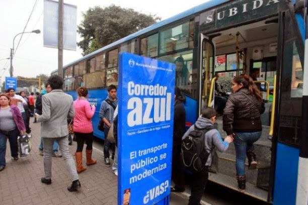 Precio costo de pasajes en el corredor azul, cuándo comienza, rutas alimentadoras, por dónde pasará Lima 2014
