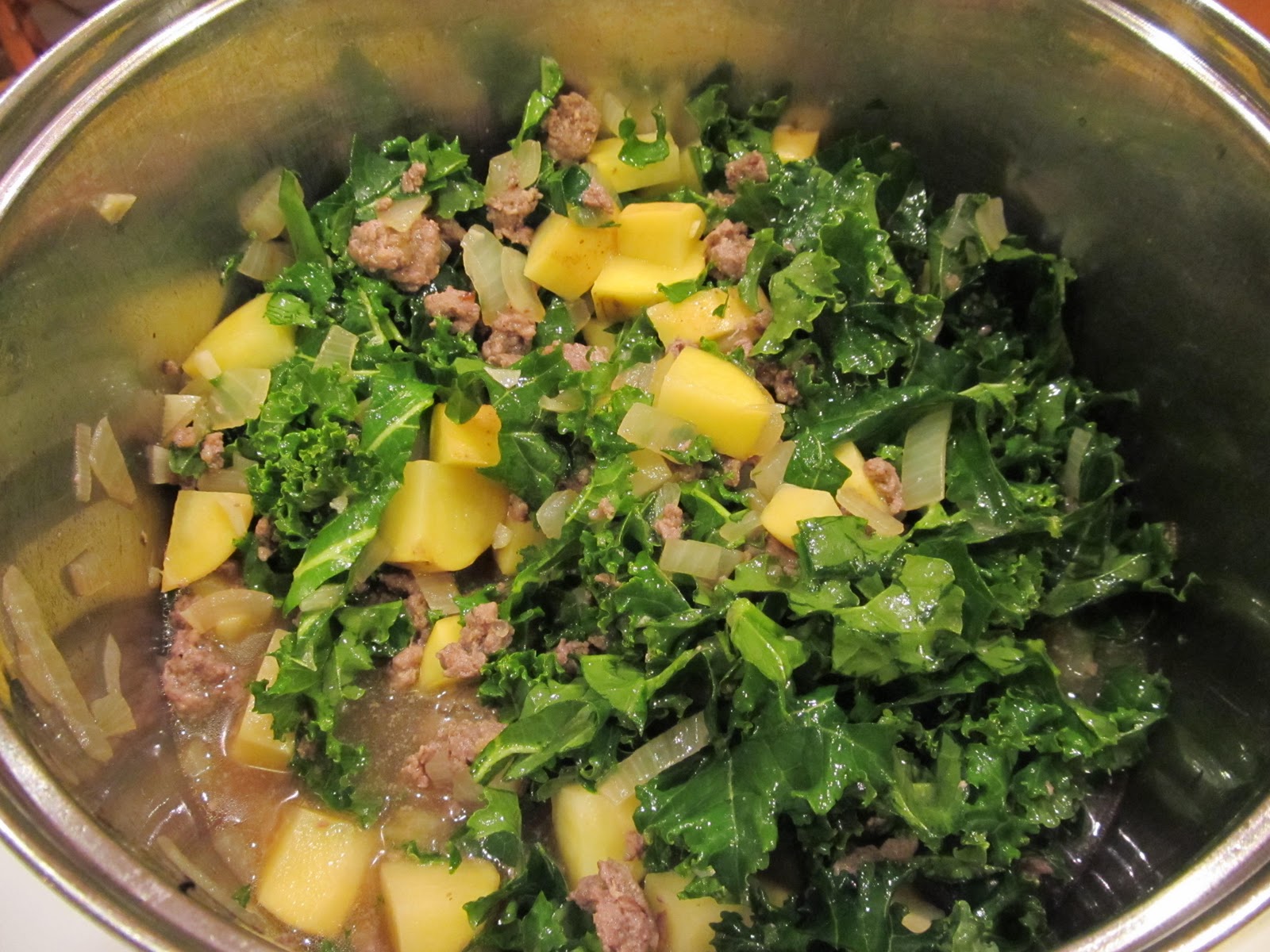Kim's Cooking and Gardening Tuscan Kale Potato Soup