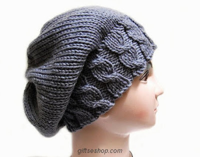 Knitting pattern Hat Slouchy  for women