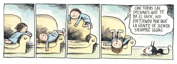 la mirada perpleja: Mil formas de sentarse en un sofá