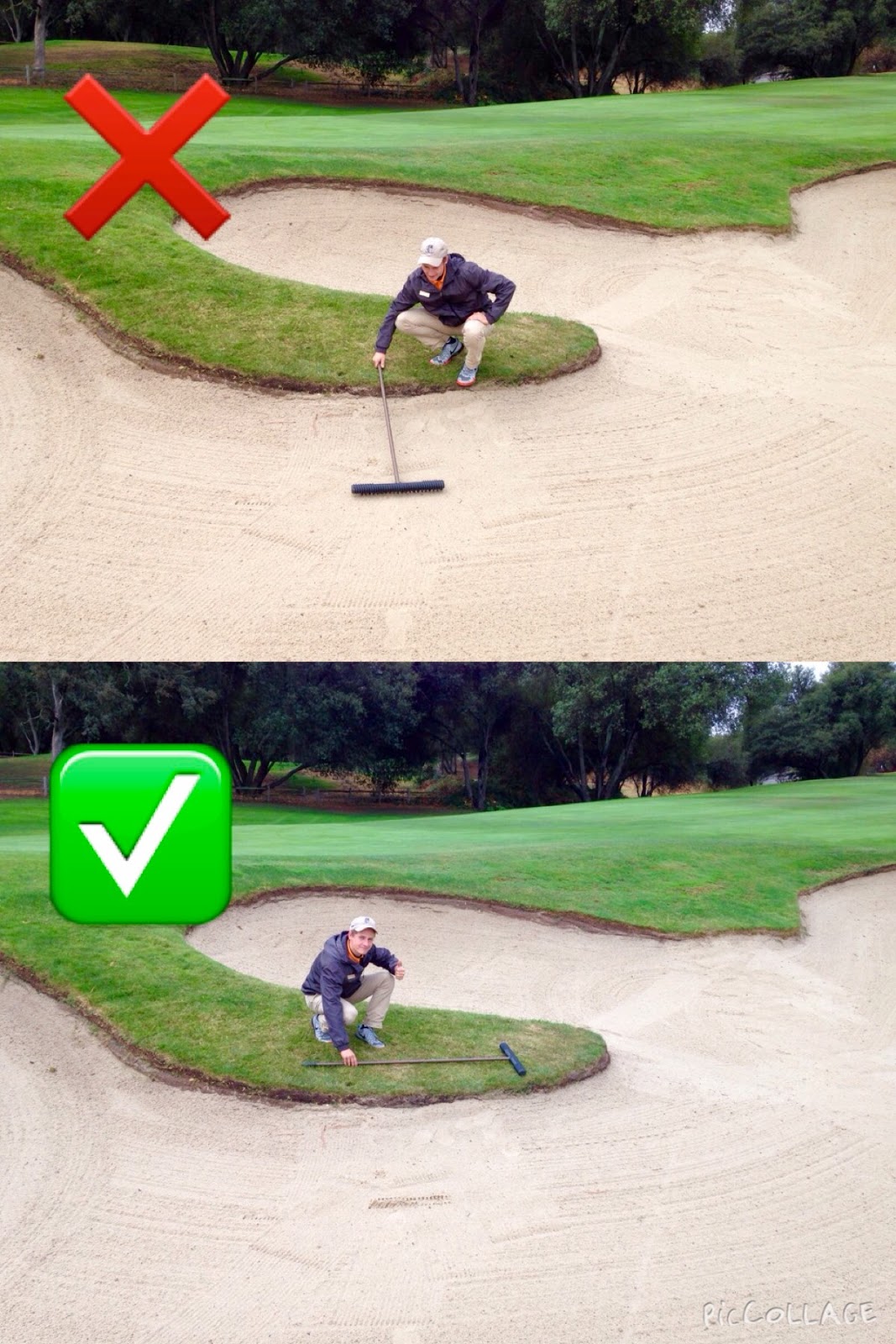 Granite Bay Golf Club Course Update New Location for Bunker Rake Placement