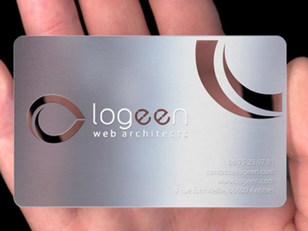 metal business card