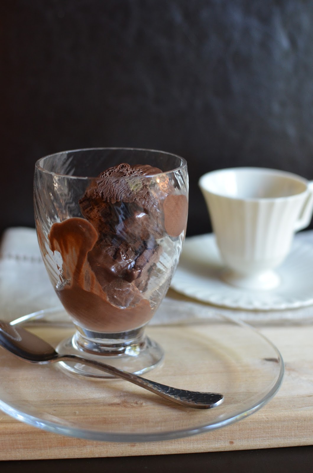 Playing with Flour Affogato with chocolate gelato (and amaretto)