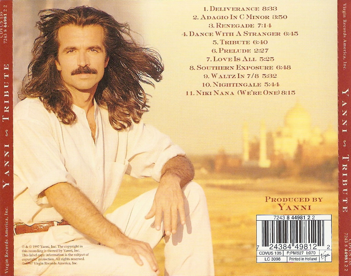 CARATULAS DE CD DE MUSICA Yanni Tribute (1997)