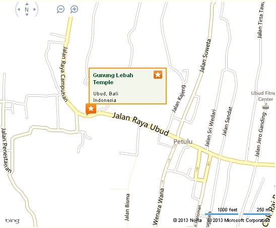 Gunung Lebah Temple Ubud Location Map,Location Map of Gunung Lebah Temple Ubud,Temple of Gunung Lebah Pura Gunung Lebah Accommodation Destinations Attractions Hotels Maps Photos Pictures