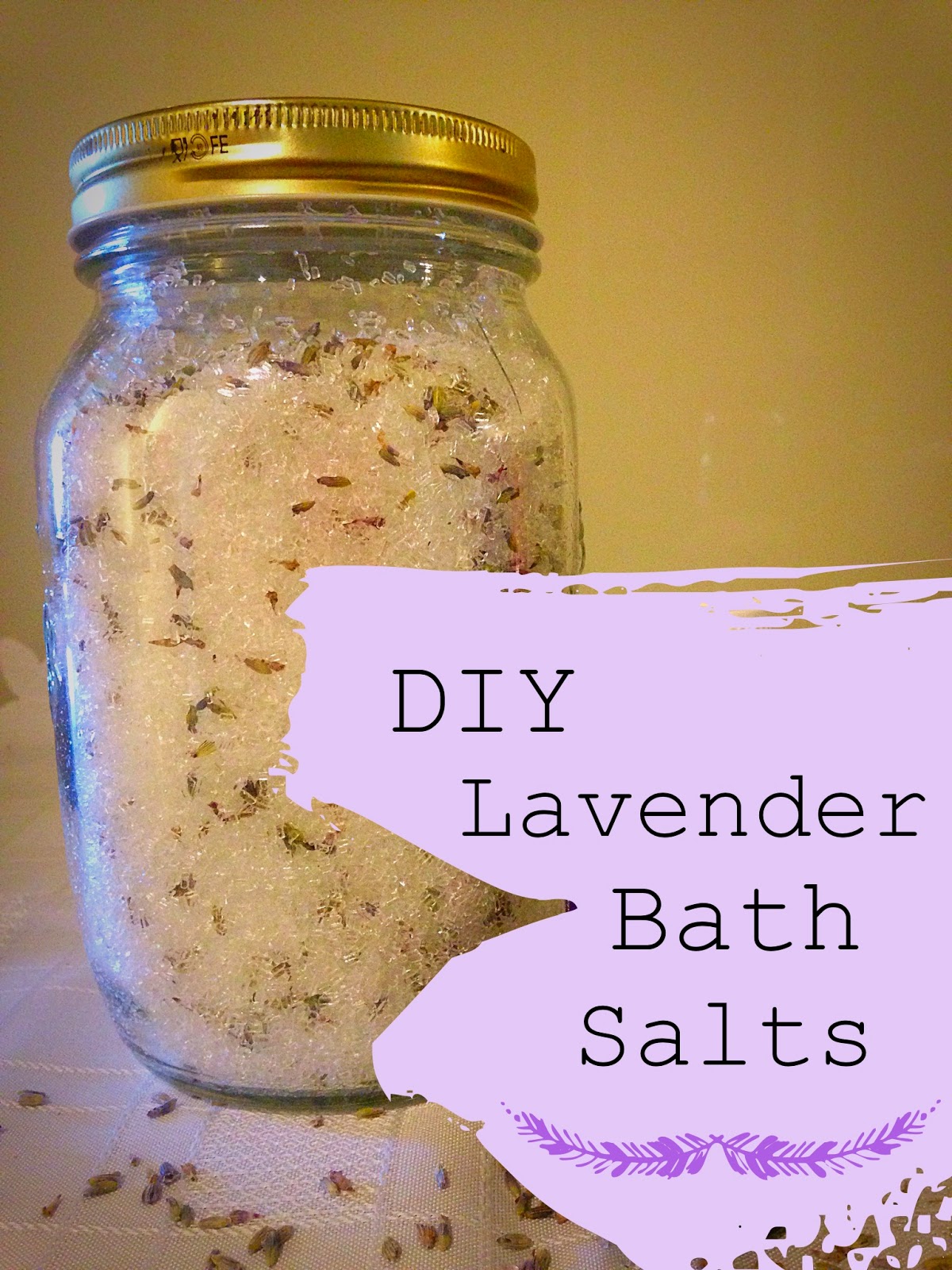 CraftyPJMum DIY LAVENDER BATH SALTS
