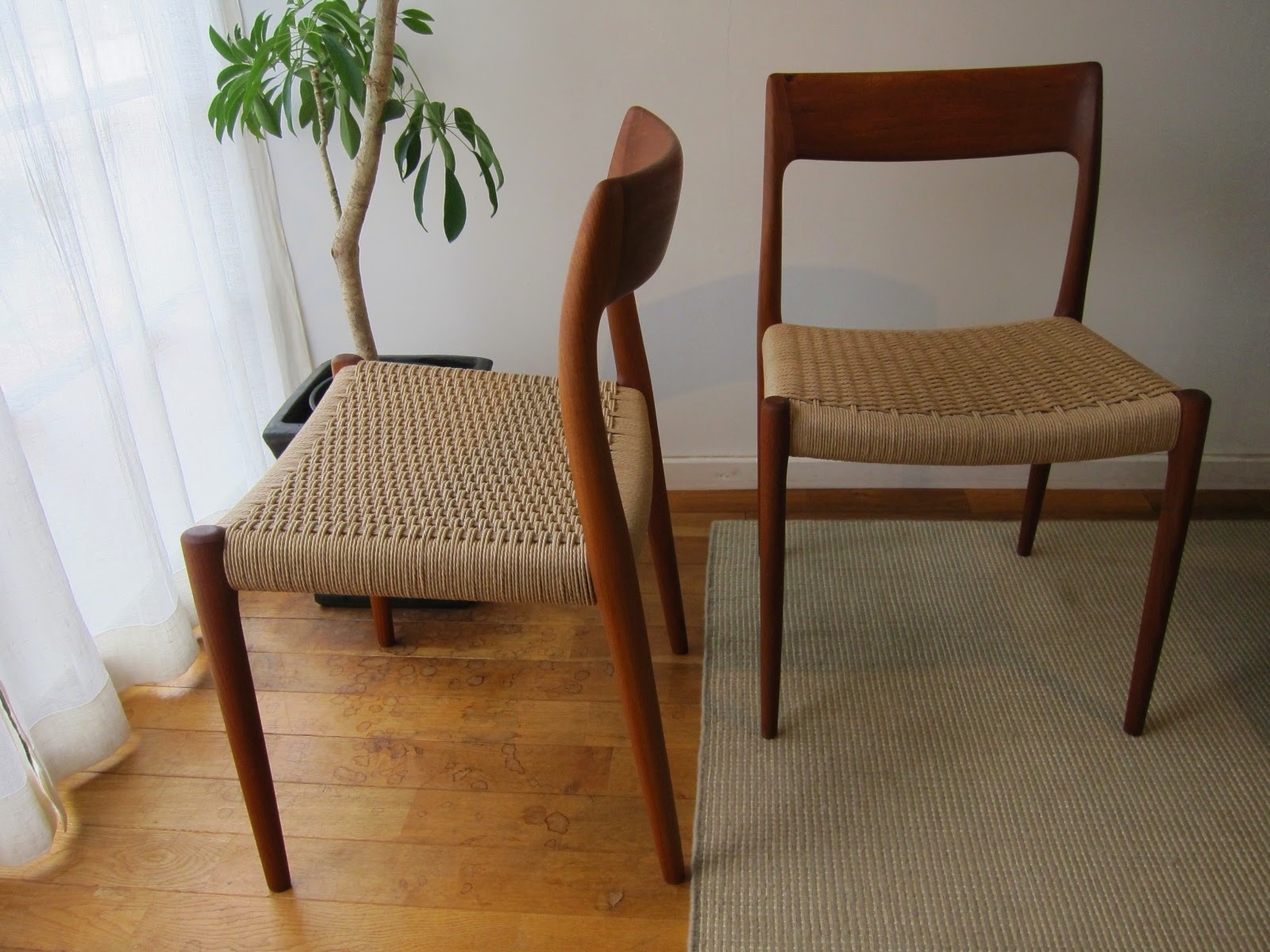 【メンテ済•極美品】ヴィンテージ JLモラー No.77 ※脚カットあり J.L.Moller N.O.Moller No.77 Chair Teak / J.L.モラー ニールス