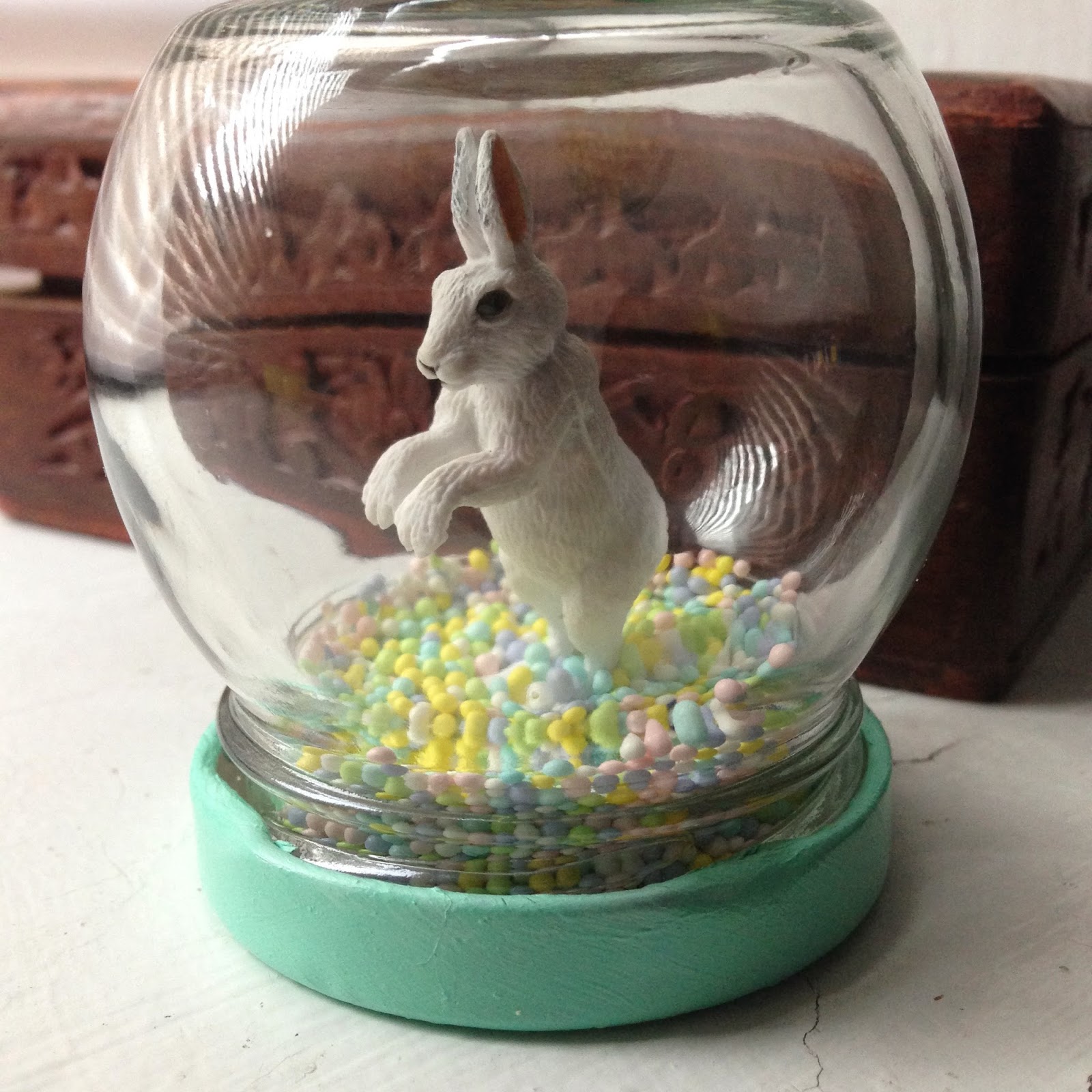 Crafty Lumberjacks Little Bunny Foo Foo Easter Globe.