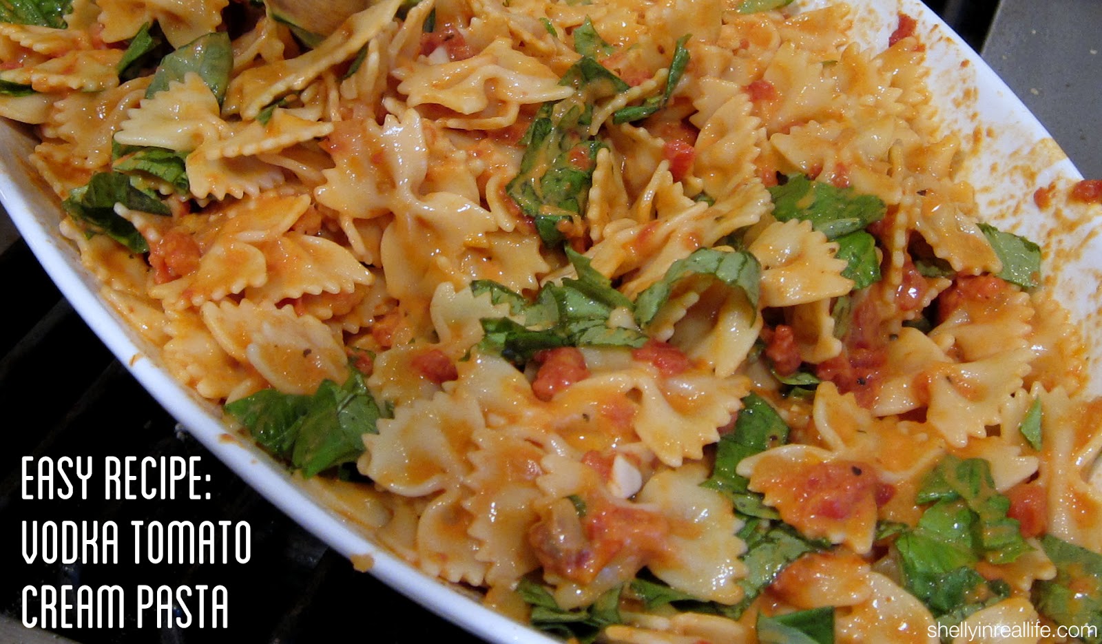 Recipe Vodka Tomato Cream Pasta Shelly in Real Life