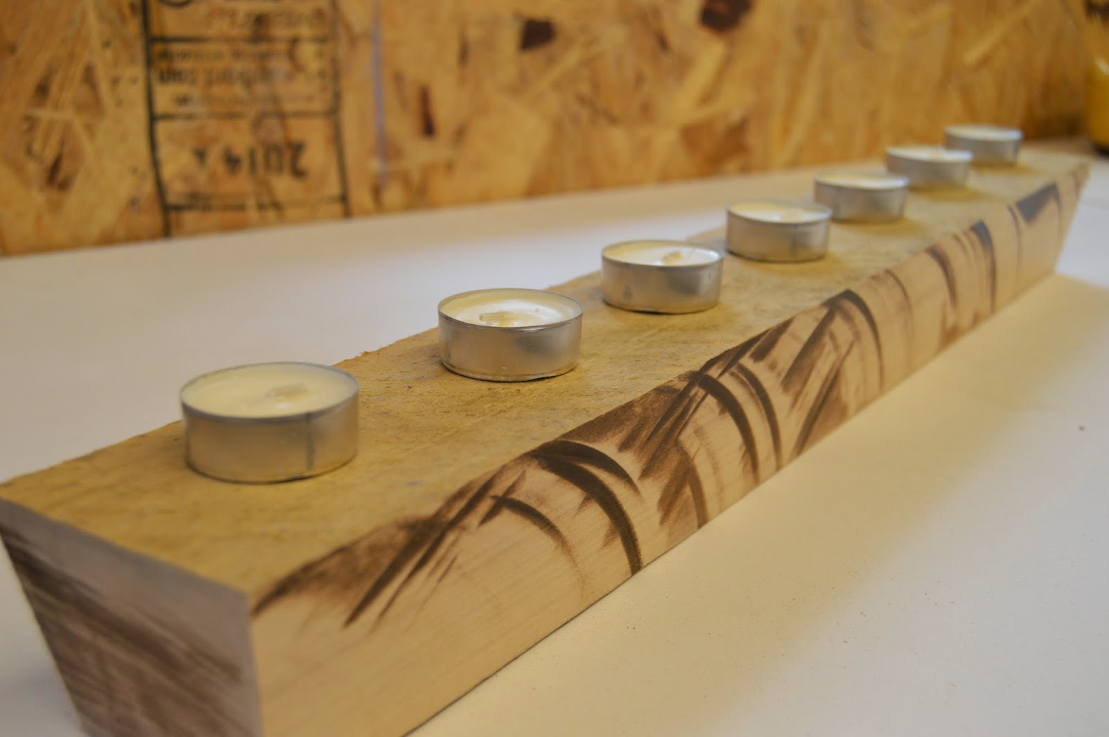KRUSE'S DIY Wood Block Tea Light Holder