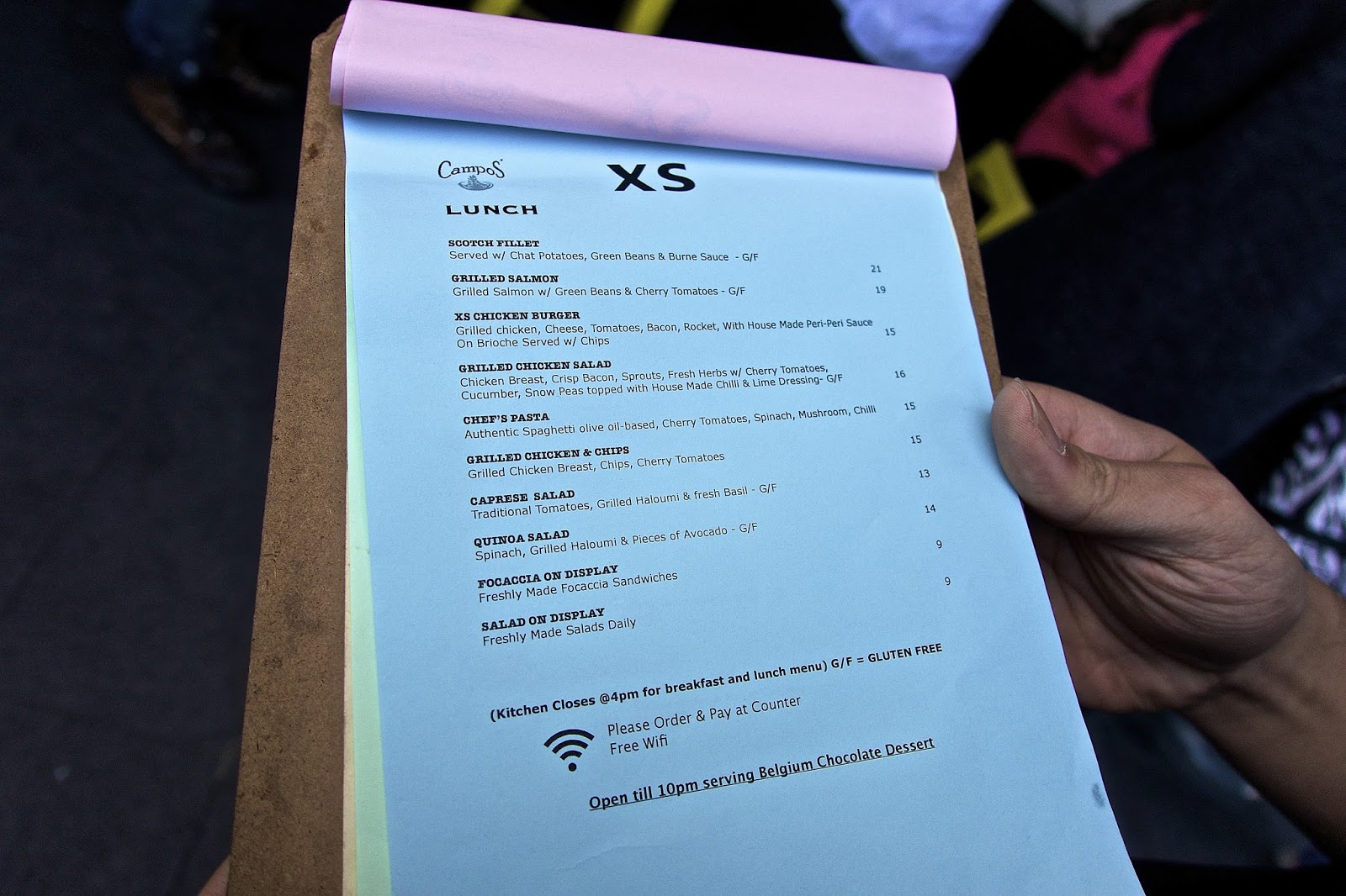 XS Espresso Memoirs of a Foodie