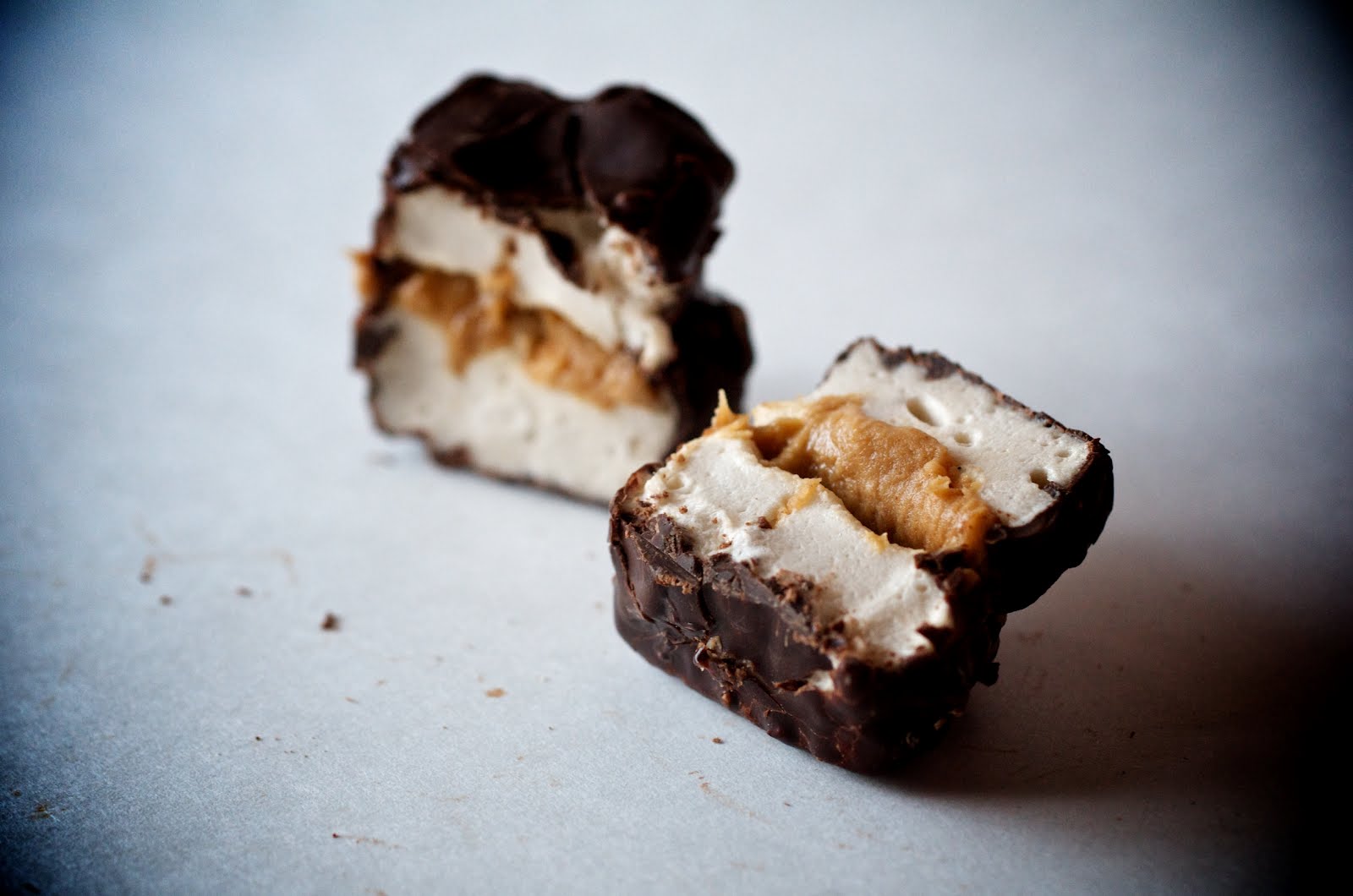 Fancy Toast Homemade Marshmallows, Peanut Butter Filled and Chocolate