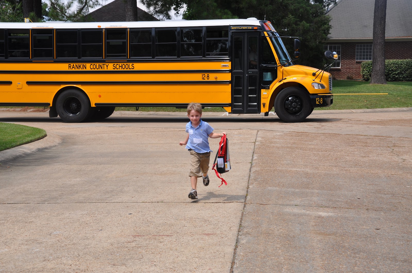 The Hills First Bus Ride...a Perfect End to a Great Day at School!