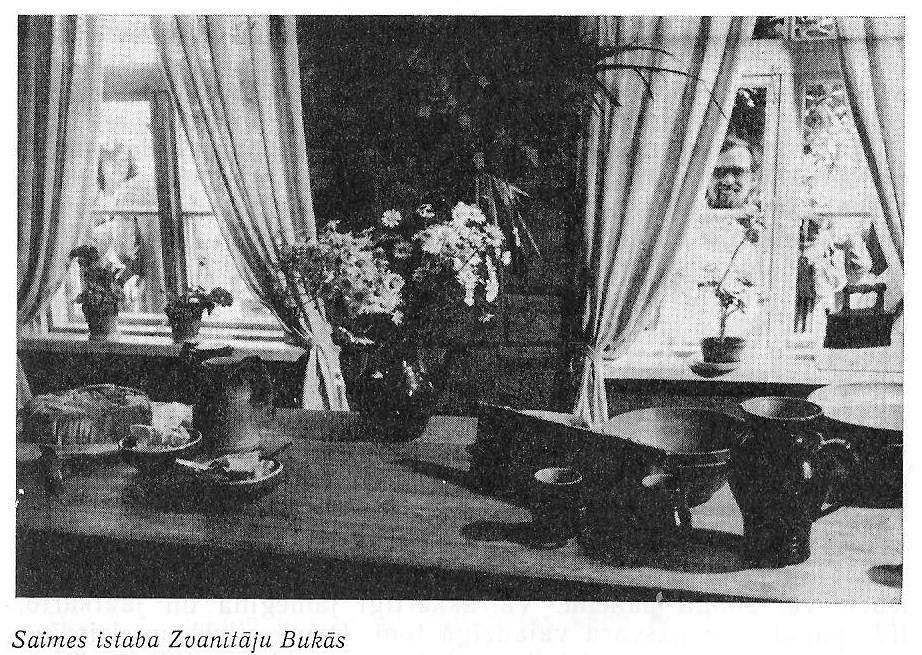 Saimes istaba Zvanītāju Bukās 1985. gadā