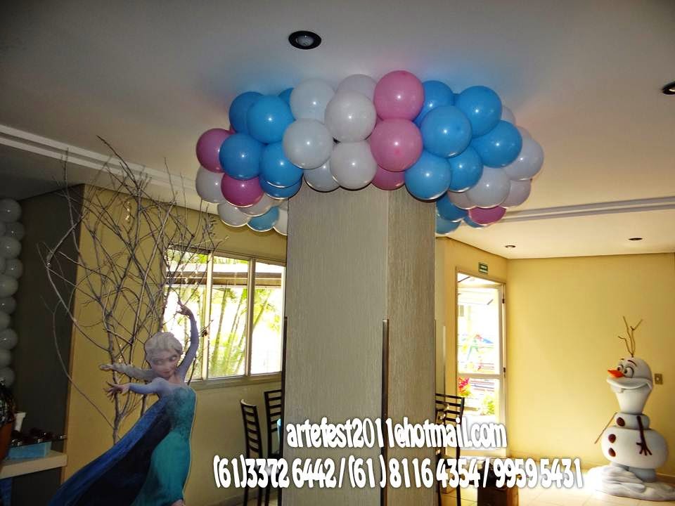 ARTEFEST DECORAÇÃO PROVENÇAL Decoração de balão Frozen ARTEFEST DECORAÇÃO PROVENÇAL Decoração de balão Frozen