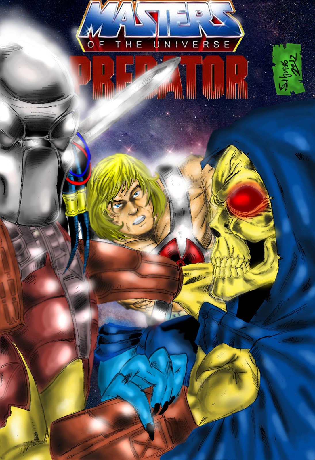 Universe - Boceto rapido, rapidisimo. Masters of the Universe VS Predator Heman+VS+Predator