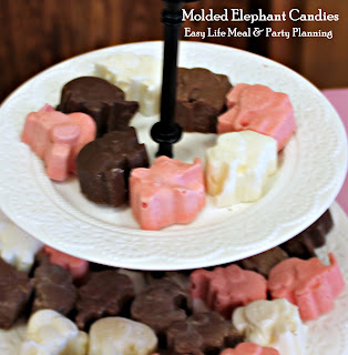Molded Elephant Candy - Easy Life Meal & Party Planning