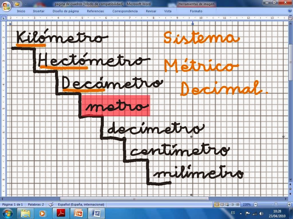 Un pasito más en las unidades de longitud