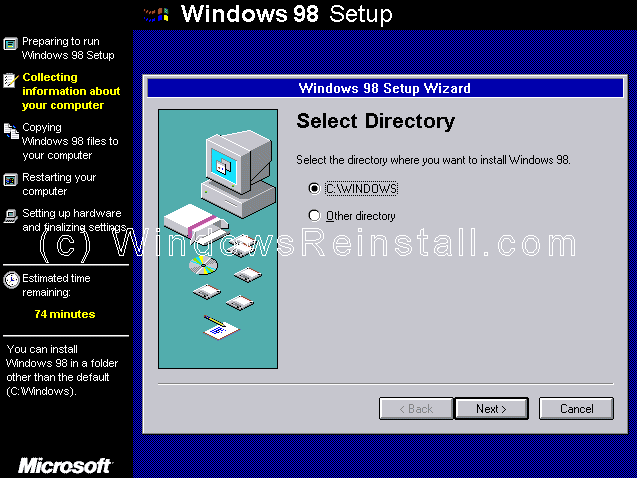 cara install windows 98 dari flashdisk
