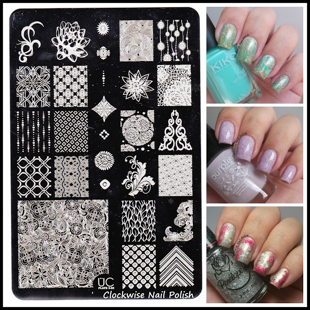 The Clockwise Nail Polish: Uber Chic UB 3-02 Stamping Plate Review