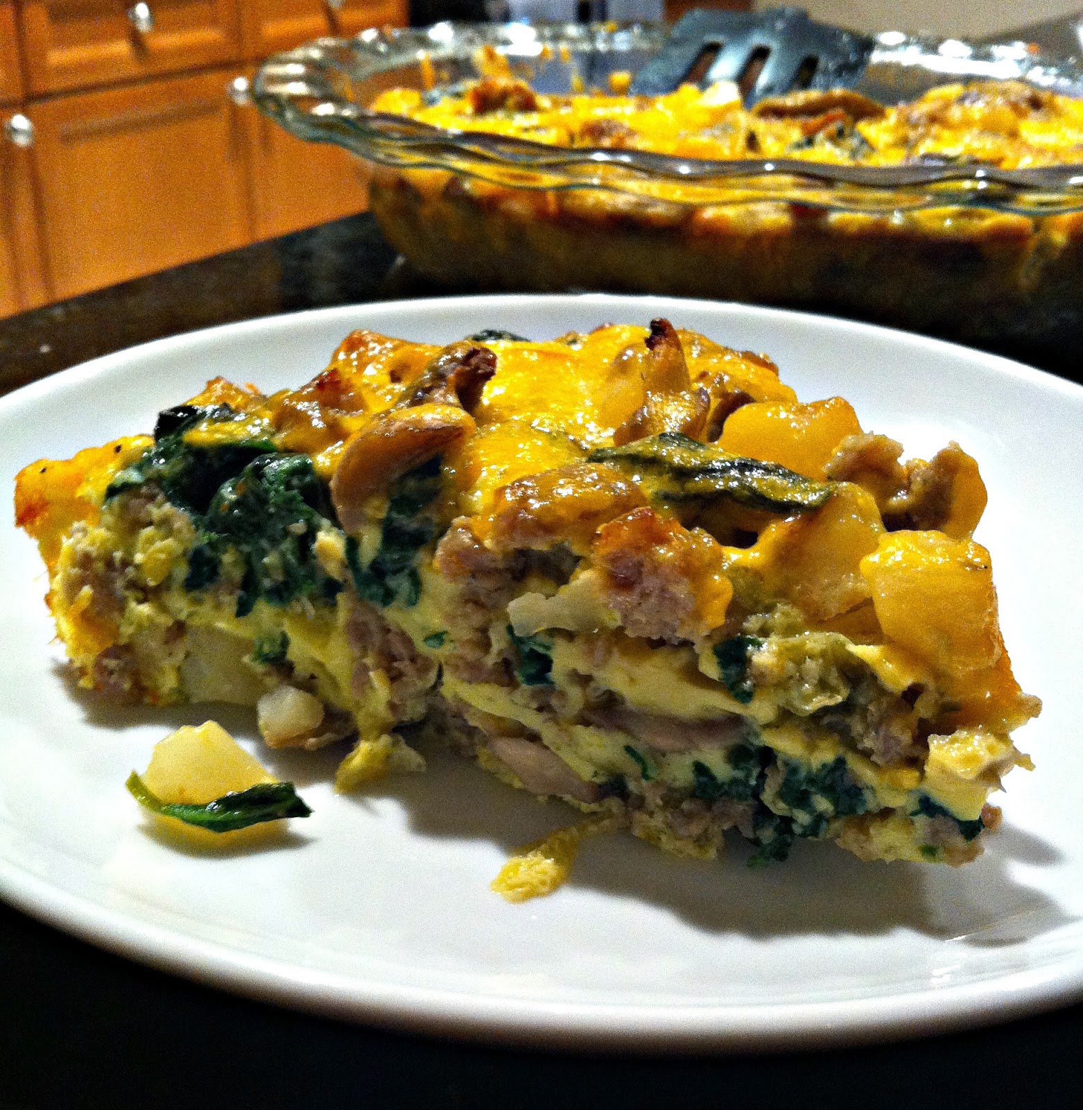 Katie Cooks Dinner SAUSAGE POTATO FRITTATA