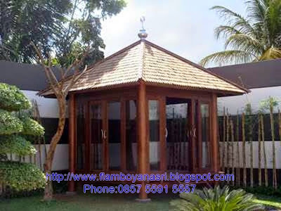 Tukang Taman Surabaya gazebo konsep kontemporer